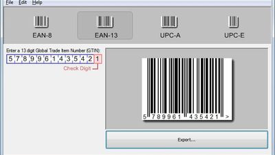 Barillo Barcode Generator Screenshot