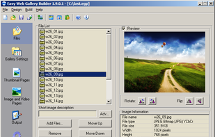 Easy Web Gallery Builder screenshot 1