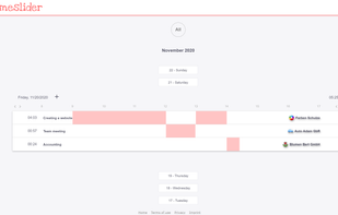 Timeslider screenshot 1