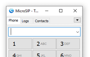 MicroSIP screenshot 1