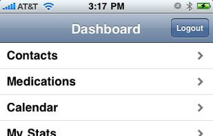 RememberItNow! iOS Application (Main Page)