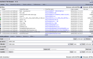 The main screen showing more advanced functionality