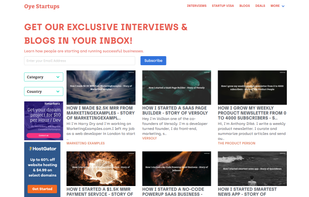 OyeStartups screenshot 1