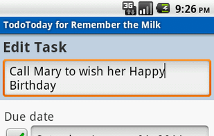 TodoToday screenshot 2