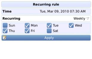Recurring Weekly