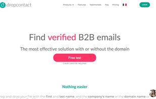 Dropcontact screenshot 1