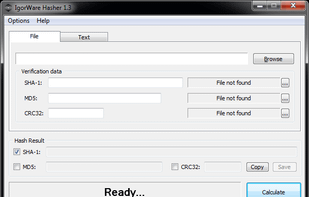 IgorWare Hasher screenshot 1