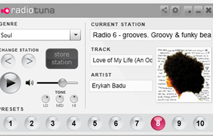 RadioTuna Desktop screenshot 1