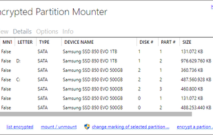 Encrypted Partition Mounter screenshot 1