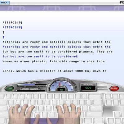 Screenshot of Mavis Beacon Teaches Typing: Version 8 (Windows