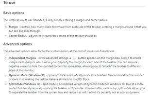 RoundedTB screenshot 1