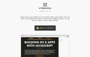 Sidenotes Browser screenshot 1