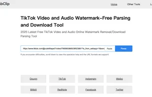 paste link and parse