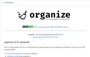 Organize screenshot 1