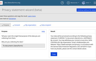 Privacy wizard assistant.