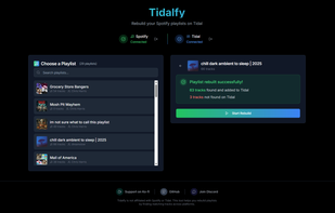 Tidalfy screenshot 1