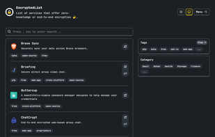 EncryptedList screenshot 2