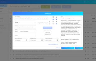 Structured editorial brief