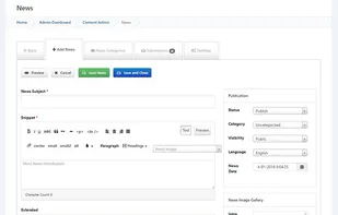 PHP-Fusion CMS screenshot 1