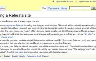 Creating a Referata site