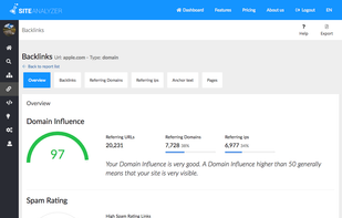 Site Analyzer screenshot 1
