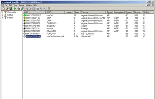 NetStumbler screenshot 1
