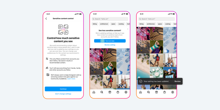 Meta implements automatic content restrictions for teenage users on Instagram and Facebook image