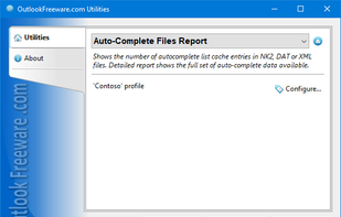 Auto-Complete Files Report for Outlook screenshot 1