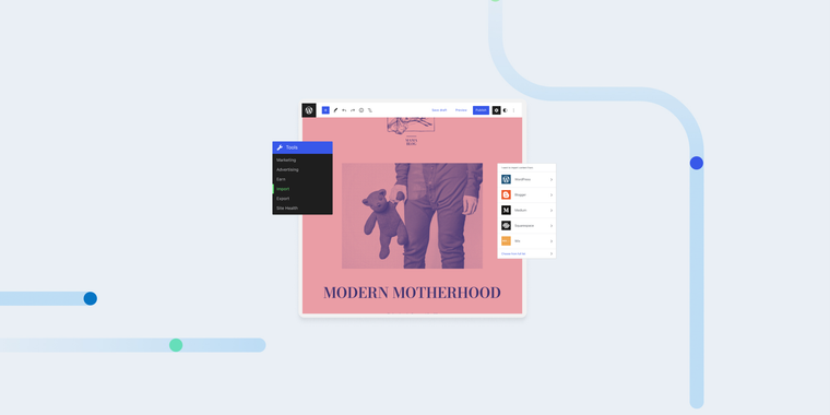WordPress.com launches two new tools to make site and content migration easier image
