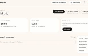 PartyTab screenshot 2