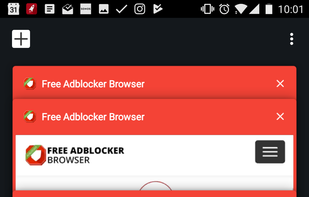 Free Adblocker Browser screenshot 1