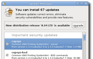 Software Updater (Canonical) screenshot 1