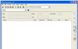 The main CDex window