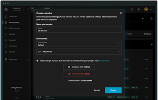 Use fully automated pipelines to deploy from Github, Gitlab or any Container Registry.