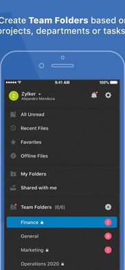 Zoho WorkDrive screenshot 2