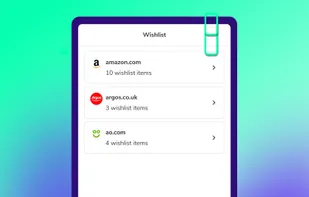 Wishlist feature: 1 wishlist across all your favourite shops