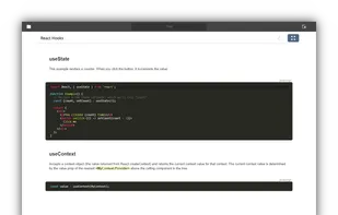 Code snippet fullscreen