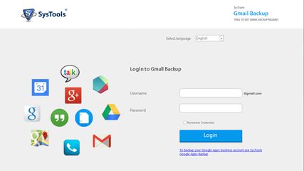 Initial screenshot of Gmail Backup tool