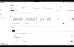 Example of a low-code developed application list screen with filters.