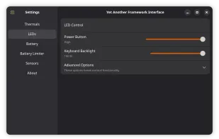 Yet Another Framework Interface screenshot 1