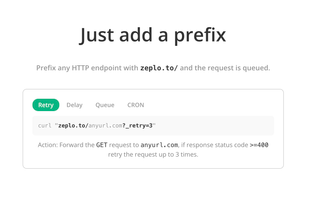 Add the `zeplo.to/` prefix to any API call to add it to the queue.