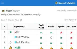 GuessAndMatch Ravel - Guess The Superhero