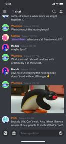 Discord iOS Client Server Chat