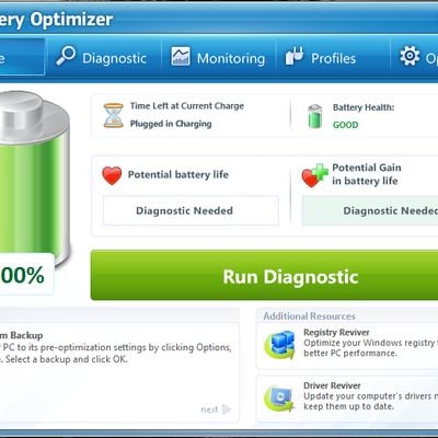 Battery Optimizer Home Screen