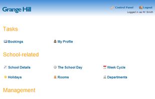 Admin dashboard