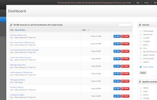 Area301 dashboard