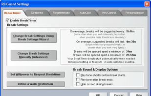 settings display