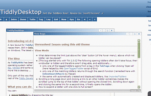 TiddlyDesktop screenshot 1
