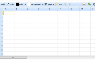 dhtmlxSpreadsheet screenshot 1