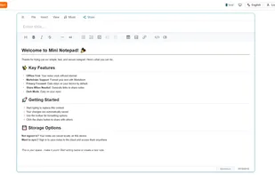 Mini Notepad screenshot 1